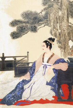 美女肖像国画美女高清图片