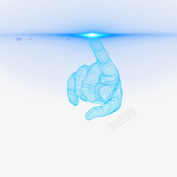 奇奇科技光人工智能手指特效高清图片