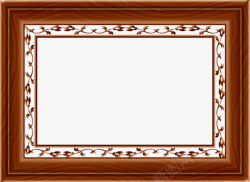 美式木质画框经典木质相框高清图片