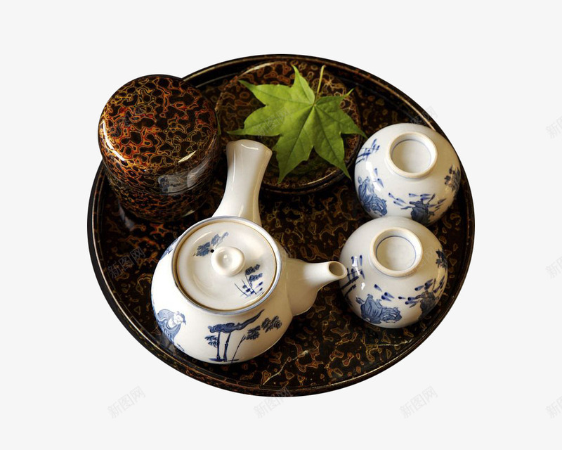 盘中的日式茶具组合png免抠素材_88icon https://88icon.com 日式 日本茶 日本茶道 漆器 盘中 茶具组合 茶壶 茶杯 陶瓷