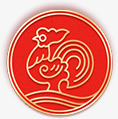 红色公鸡新年造型png免抠素材_88icon https://88icon.com 公鸡 新年 红色 造型