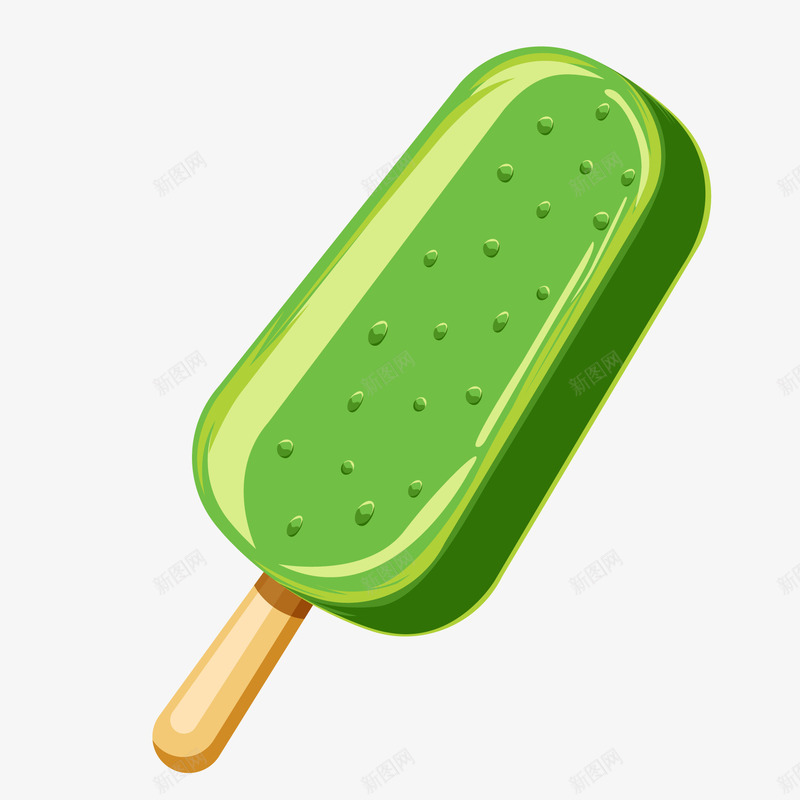 绿色圆弧雪糕食物元素矢量图ai免抠素材_88icon https://88icon.com 创意 吃的 圆弧 点状 绿色 美食 雪糕 食物 矢量图