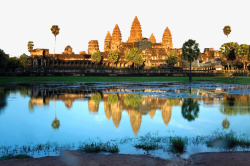 柬埔寨著名吴哥窟景点高清图片