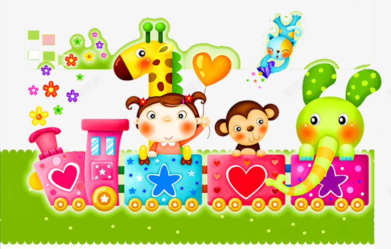 卡通人物png免抠素材_88icon https://88icon.com Q版小火车 一周岁 儿童 卡通 小女孩生日快乐 弥月之喜 满月之喜 满月宴 满月海报 火车 生日快乐 百天 百日之喜