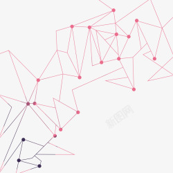 科技感点线几何不规则图形高清图片