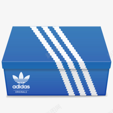 心形盒子Adidas跑步鞋鞋盒子图标图标