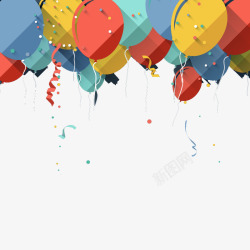happy气球装饰背景高清图片