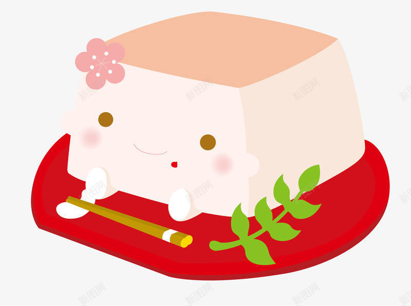 可爱豆腐图png免抠素材_88icon https://88icon.com 创意豆腐 卡通豆腐 矢量豆腐 蔬菜 豆腐 豆腐矢量图 食材 食物