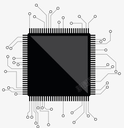 Intel芯片复杂的高科技芯片高清图片