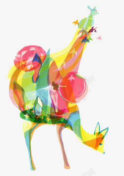 卡通梅花鹿素材