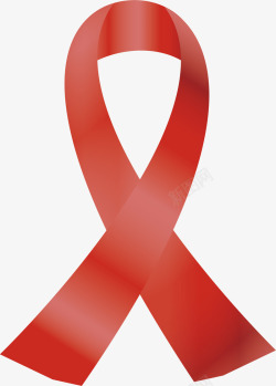 艾滋标志丝带手绘彩色缎带高清图片