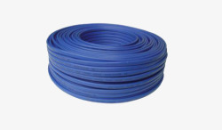 一捆蓝色电线电缆素材