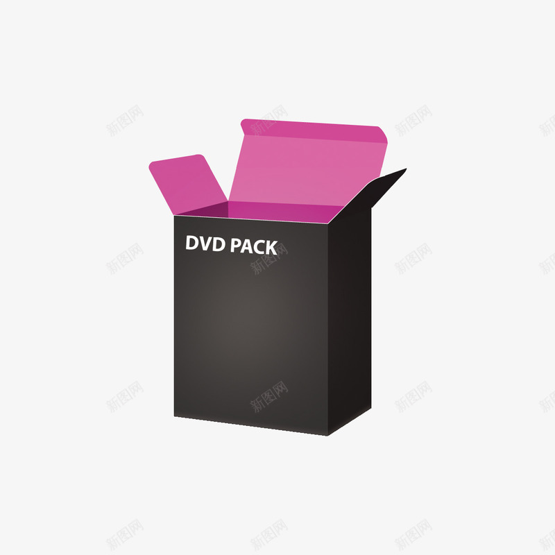 DVDpack粉色系列盒子png免抠素材_88icon https://88icon.com 包装 盒子