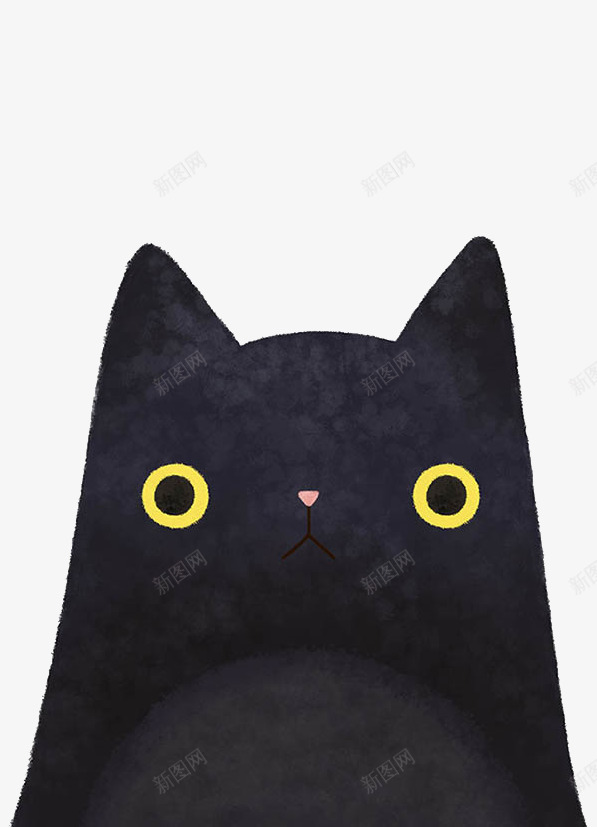 黑色龙猫装饰png免抠素材_88icon https://88icon.com 装饰 黑色 龙猫