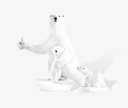水墨北极熊熊高清图片