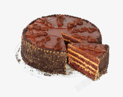 亲子蛋糕DIY黑森林蛋糕片高清图片