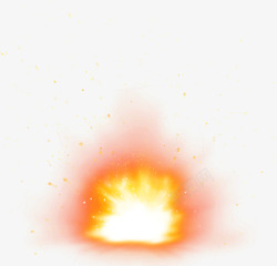 粉尘爆炸效果爆炸散开火光高清图片