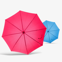 红雨伞和蓝雨伞素材