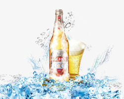 动感冰块产品实物冰镇进口啤酒高清图片
