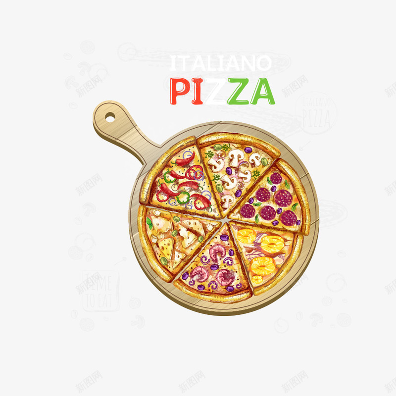 意大利披萨png免抠素材_88icon https://88icon.com pizza 创意pizza 意大利 披萨 美食 西餐 食物 餐饮