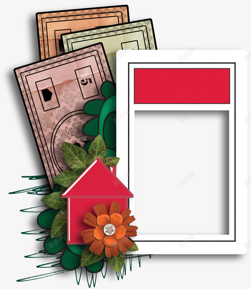 枝叶装饰相框png免抠素材_88icon https://88icon.com 卡片 叶子 方框 枝叶 相框 绿叶