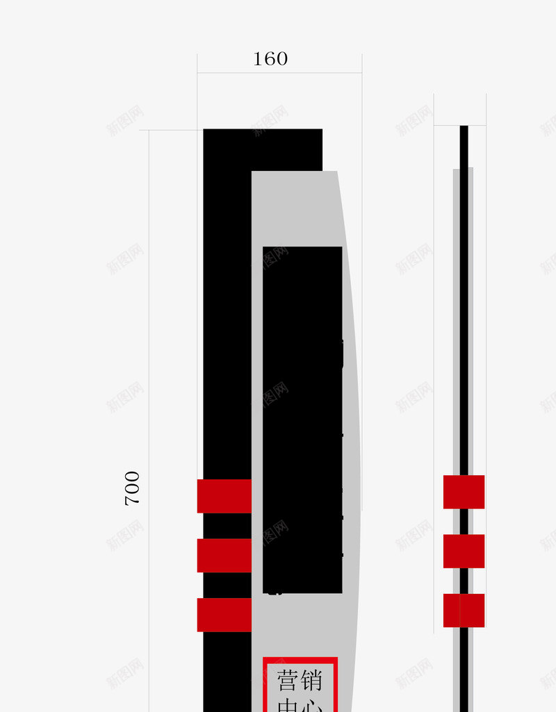 公司导视牌模板png免抠素材_88icon https://88icon.com 公司 导视牌 广告 模板 设计