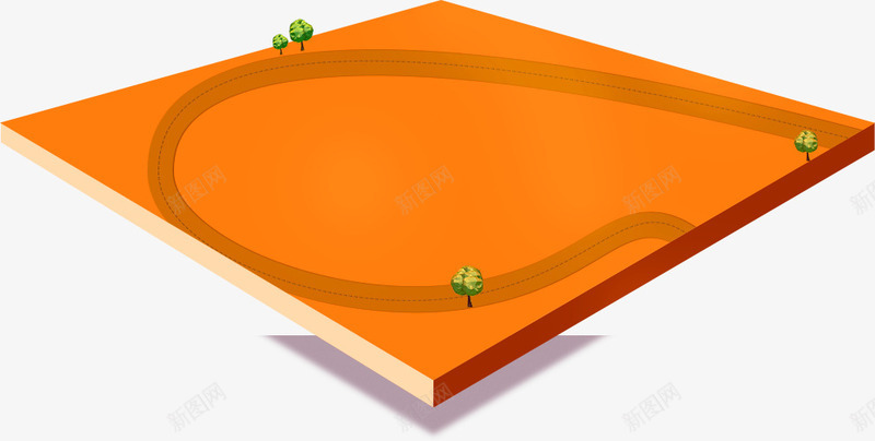 橙色简约马路盒子装饰图案png免抠素材_88icon https://88icon.com 棕色 盒子 简约 装饰图案免抠PNG 马路