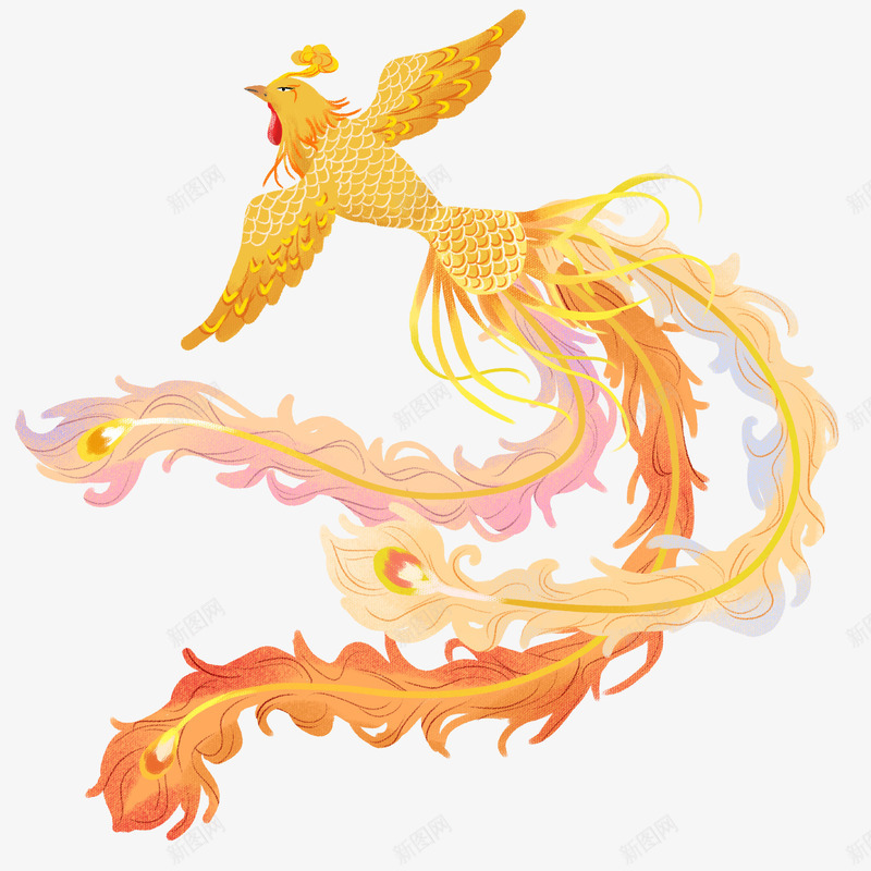 炫酷凤凰大气艺术元素png免抠素材_88icon https://88icon.com 元素 免扣 凤凰 大气