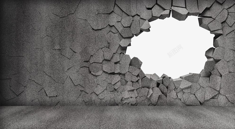 灰色破洞墙png免抠素材_88icon https://88icon.com 地面 墙面 深灰纯色 深灰色 灰色 石头 破洞 破洞的墙 裂开的墙 裂缝