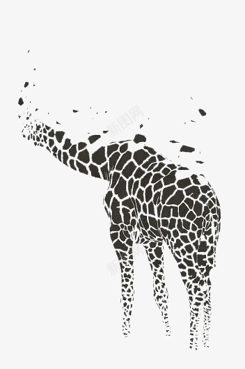 保护动物公益png免抠素材_88icon https://88icon.com 创意图片 平面设计 长颈鹿