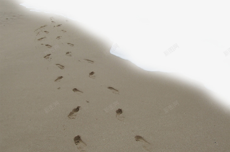 有脚印的沙滩png免抠素材_88icon https://88icon.com 沙滩 沙滩上的脚印图片 海滩 海边 脚印