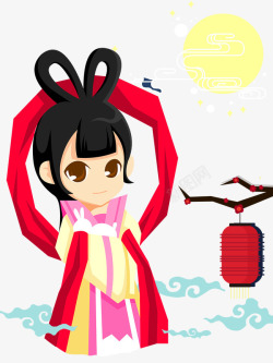 爱米莉中秋节背景高清图片