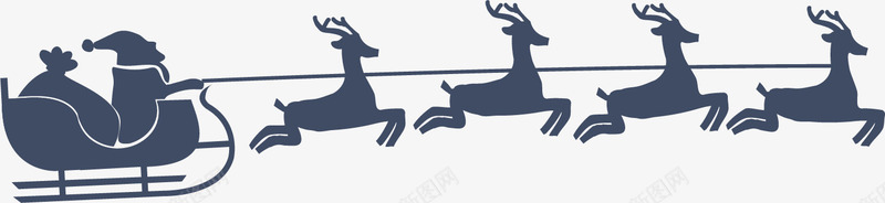 圣诞节装饰png免抠素材_88icon https://88icon.com 卡通 圣诞 庆祝 扁平化 节日 装饰 雪橇 驯鹿