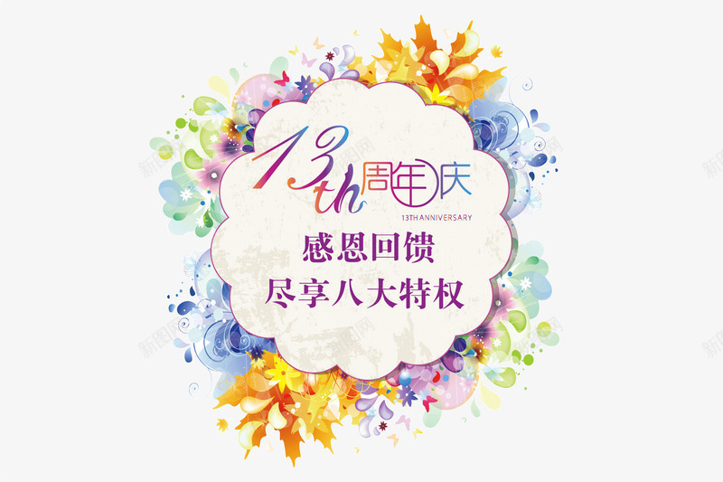 感恩回馈png免抠素材_88icon https://88icon.com 创意海报素材 周年庆 尽享八大特权 感恩回馈