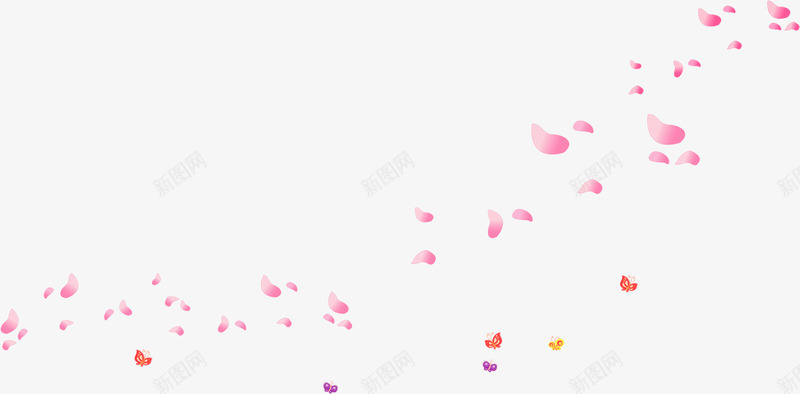 粉色梦幻漂浮花瓣png免抠素材_88icon https://88icon.com 梦幻 漂浮 粉色 花瓣 设计