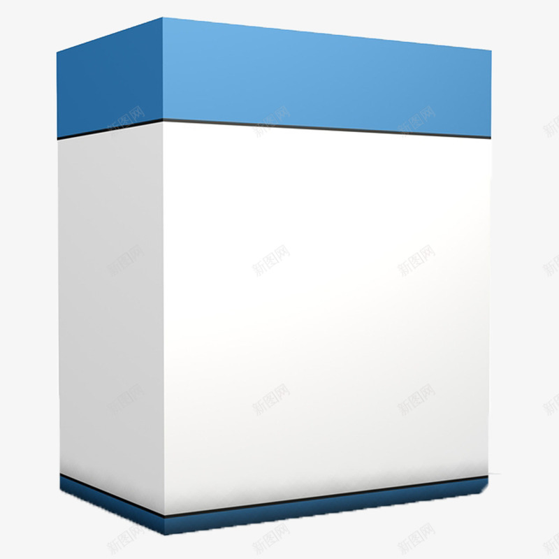 长方形立体白色简约盒子png免抠素材_88icon https://88icon.com 白色 立体盒子 简约 长方形 长方形盒子