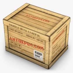 拟真图标木盒子木盒子关闭Containericon图标高清图片