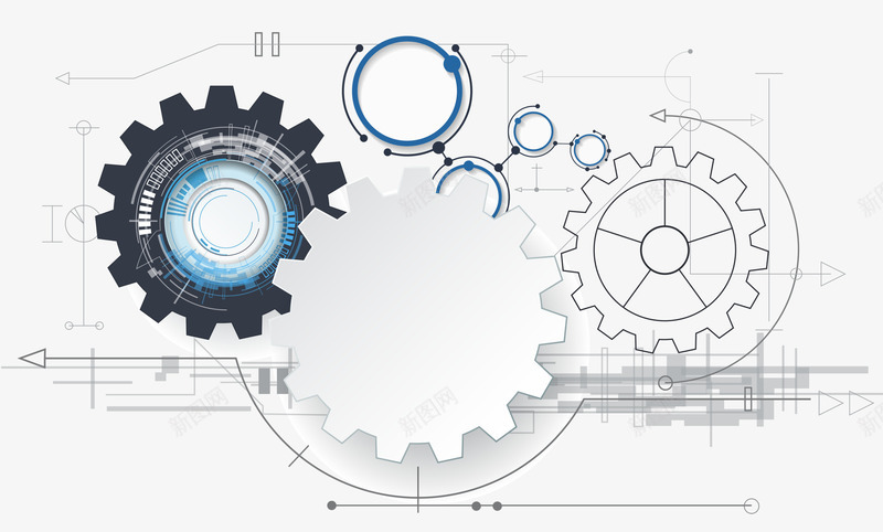 科技圈矢量图ai免抠素材_88icon https://88icon.com 信息科技 工程机械 时尚背景 矢量图 科技 科技感框 科技未来 精美齿轮 齿轮机械