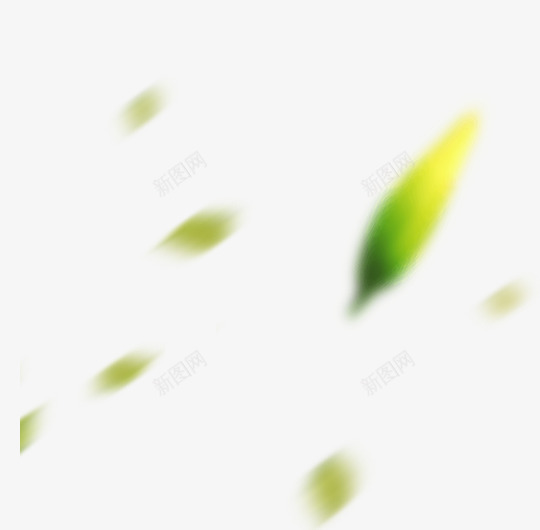 绿叶运动模糊漂浮装饰png免抠素材_88icon https://88icon.com 图片 模糊 漂浮 绿叶 装饰 运动