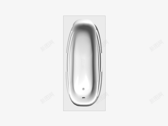 浴缸png免抠素材_88icon https://88icon.com 室内设计 平面图 浴缸 渲染图