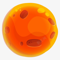橙色球形素材