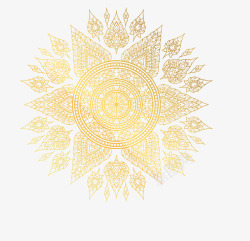 泰国花纹素材圆形花纹底纹高清图片