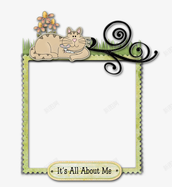 边框相框可爱小猫png免抠素材_88icon https://88icon.com 杈规 灏忕尗 鐩告