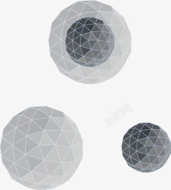几何炫彩球体素材
