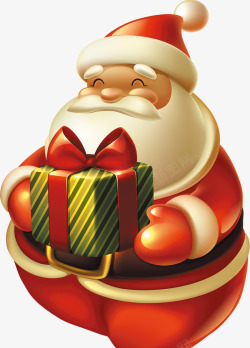 发福的圣诞老人圣诞老人胖胖的高清图片