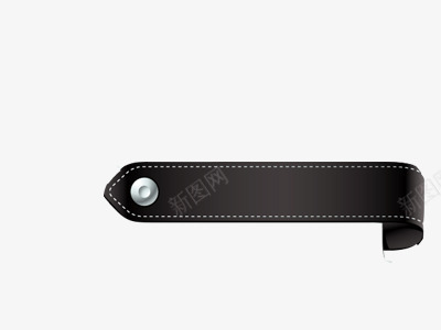 皮黑色皮带标签装饰png免抠素材_88icon https://88icon.com 标签 皮带 装饰 黑色