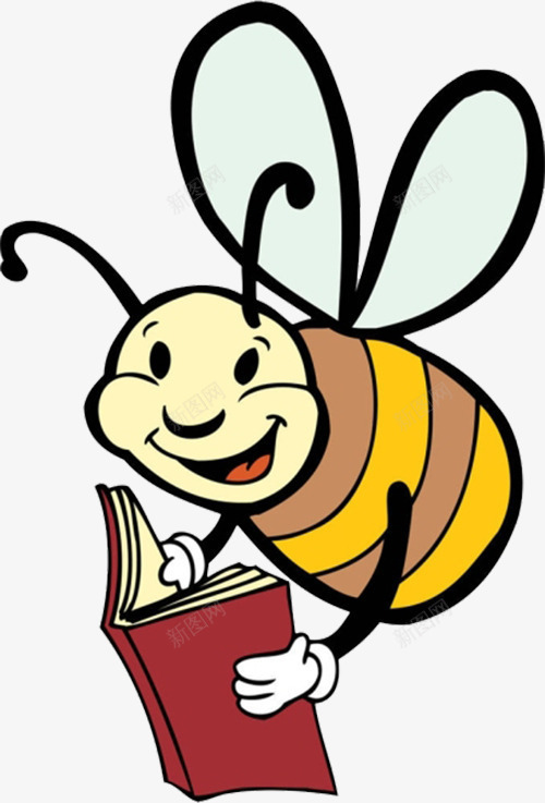 小蜜蜂借阅png免抠素材_88icon https://88icon.com 书本 书架 借阅 图书 图书馆 看书 读书 静心阅读 黄色
