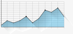 蓝色股票示意图素材