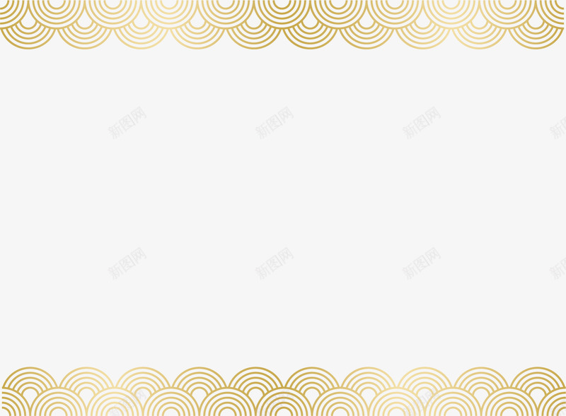 金色中国风波浪框架png免抠素材_88icon https://88icon.com 中国风花纹 波浪形边框 波浪框架 浪花 海浪 边框纹理 金色波浪