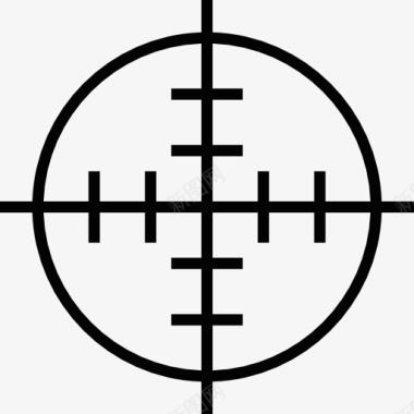 枪射击的目标图标图标